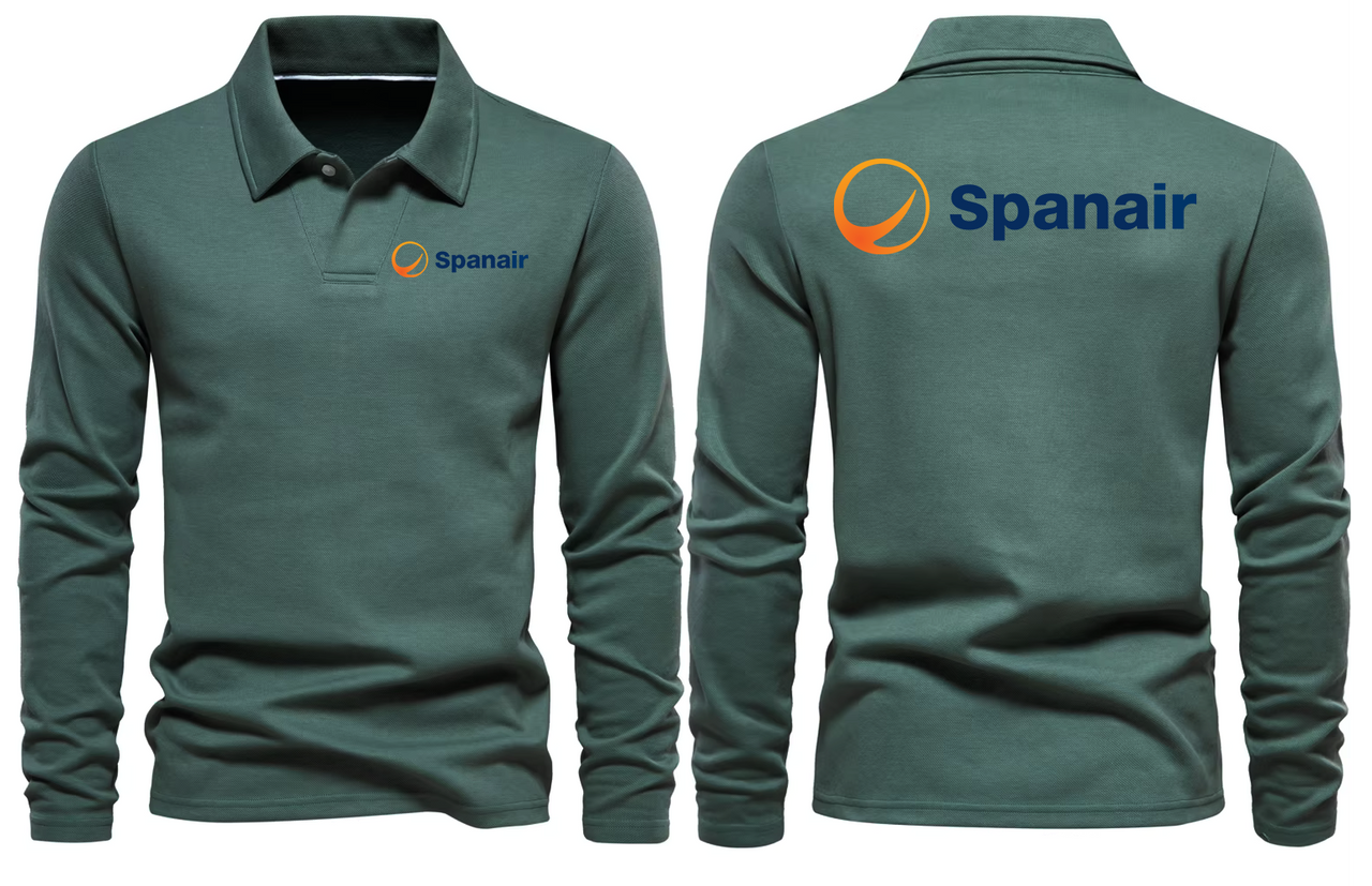 SPAN AIR  LONG SLEEVE  POLO