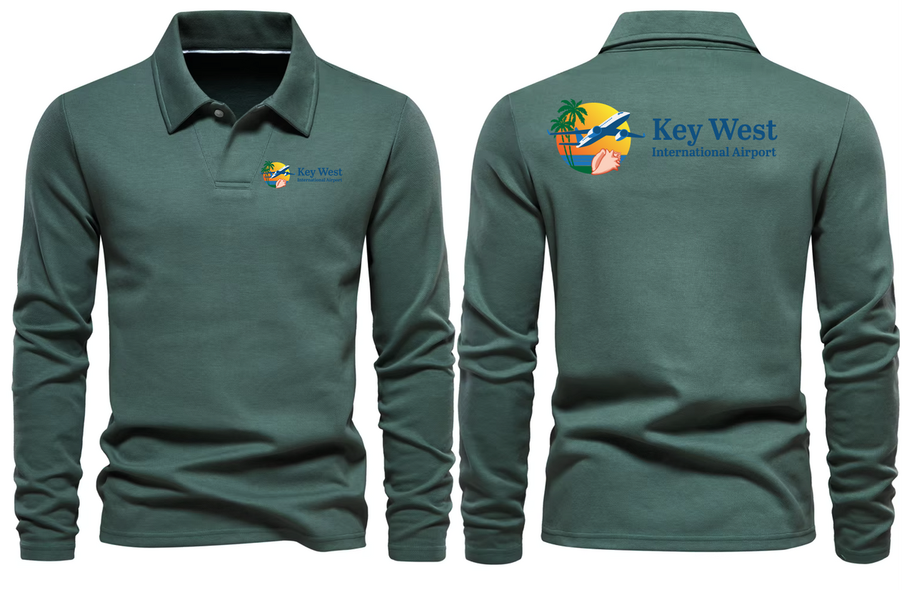 KEY WEST AIRPORT LONG SLEEVE  POLO