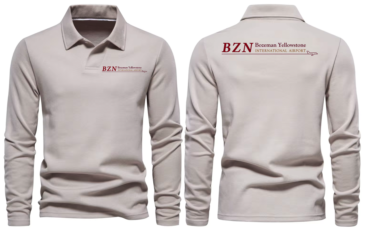 BOZEMAN AIRPORT LONG SLEEVE  POLO