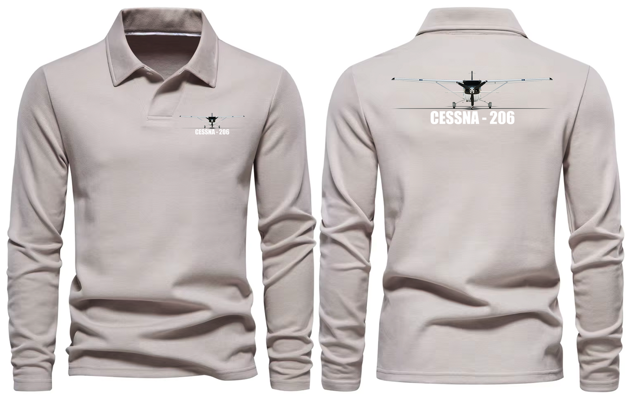 CESSNA 206 LONG SLEEVE  POLO