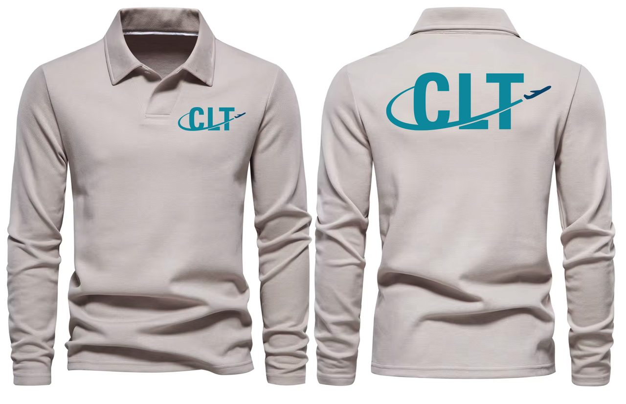 AIR CLT AIRPORT LONG SLEEVE  POLO