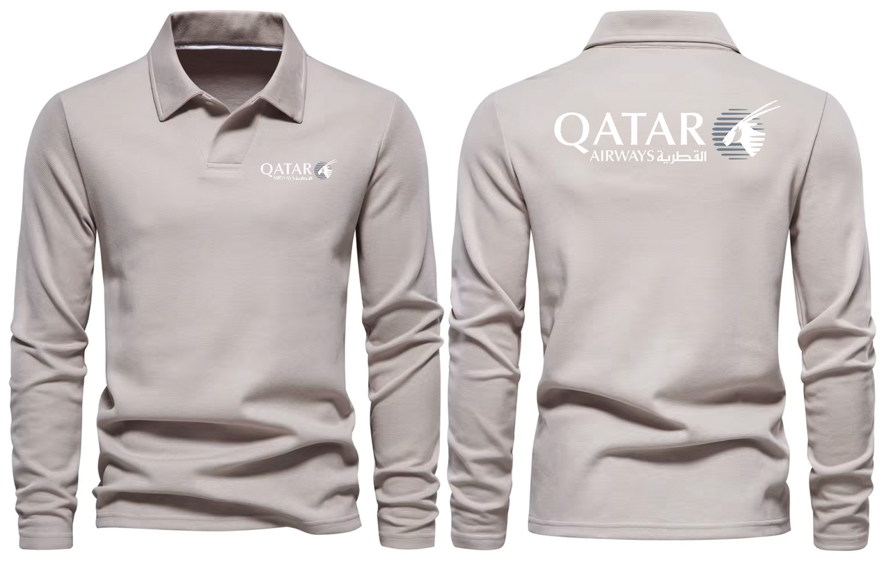 QATAR AIRWAYS LONG SLEEVE  POLO