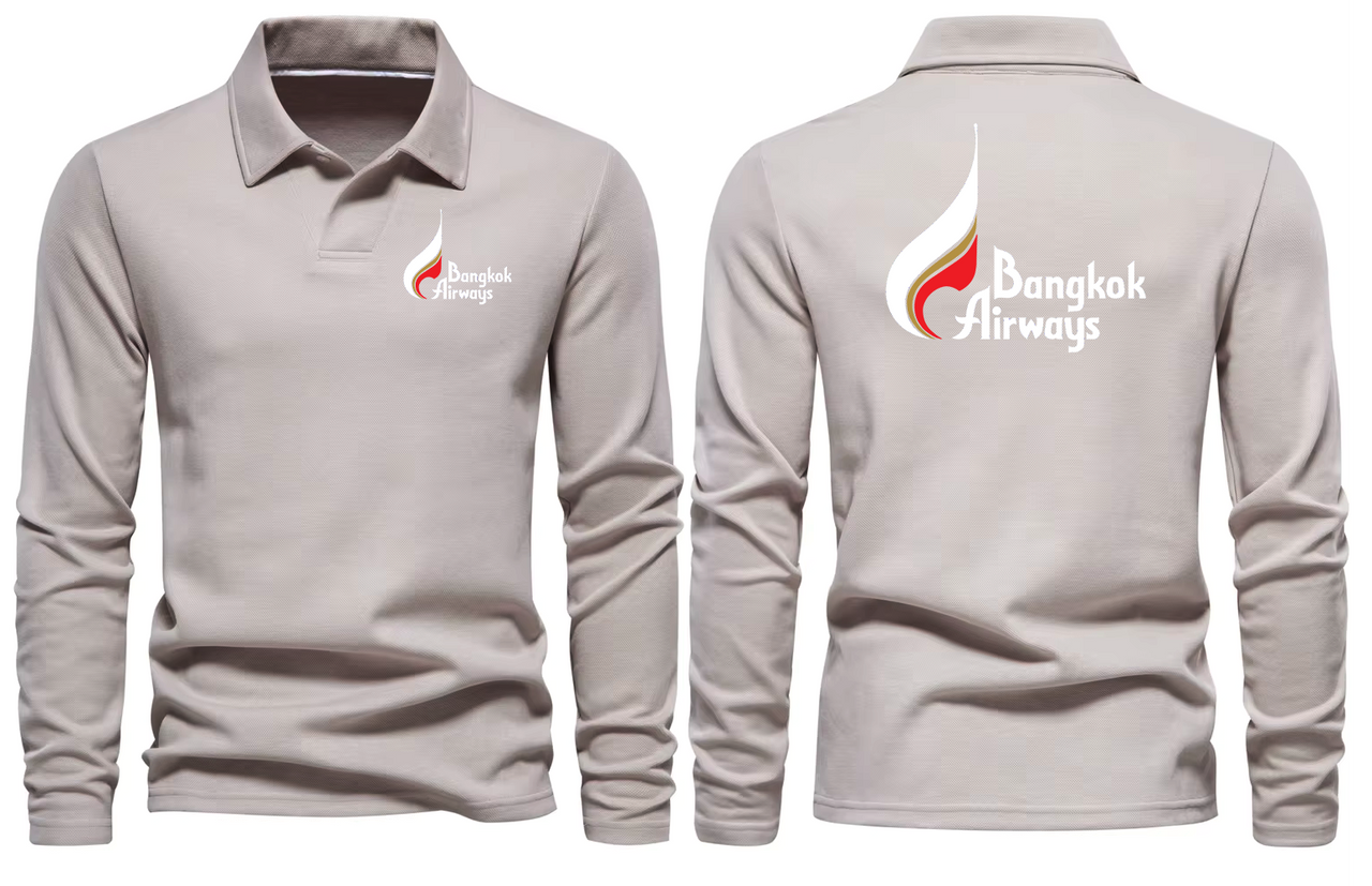 BANGKOK AIRWAYS LONG SLEEVE  POLO