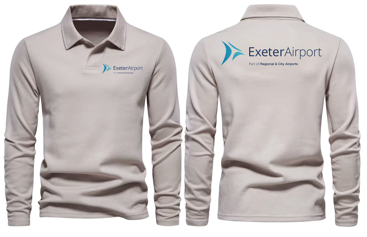 AER EXETER AIRPORT LONG SLEEVE  POLO