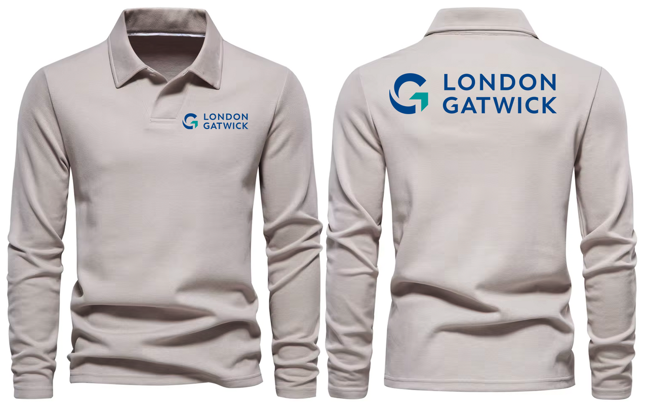 GATWICK AIRPORT LONG SLEEVE  POLO