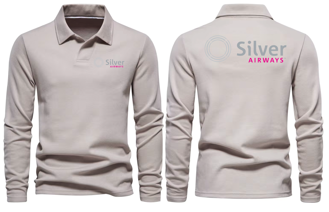 SILVER AIRWAYS  LONG SLEEVE  POLO