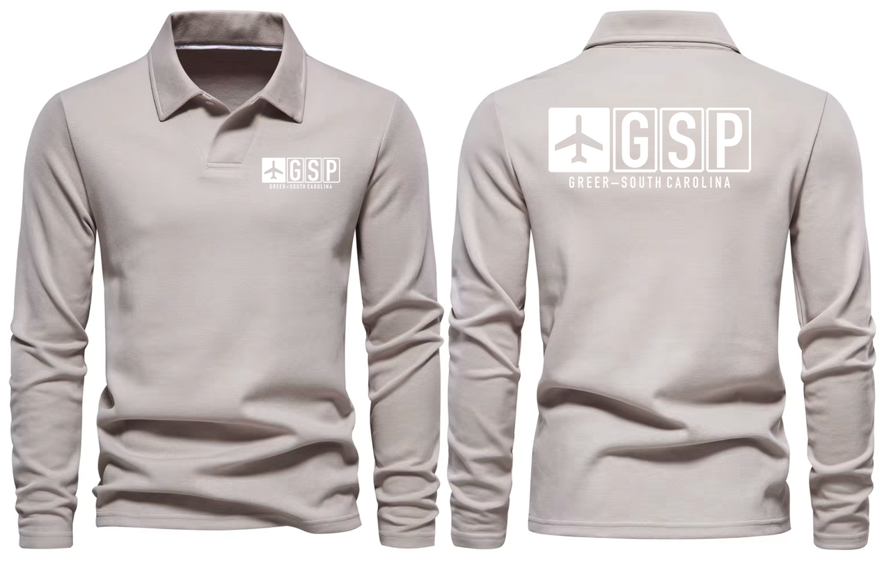 GSP AIRPORT LONG SLEEVE POLO