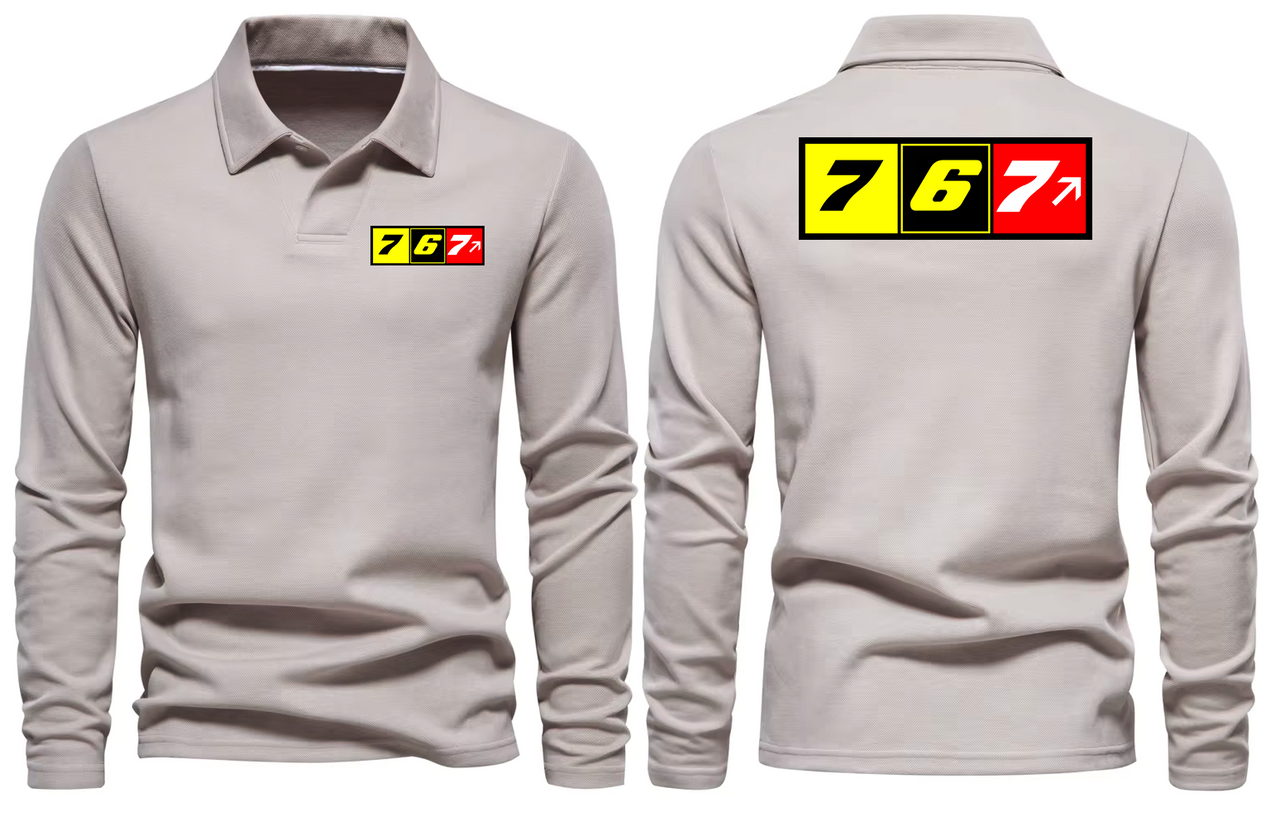 BOEING 767 LONG SLEEVE  POLO