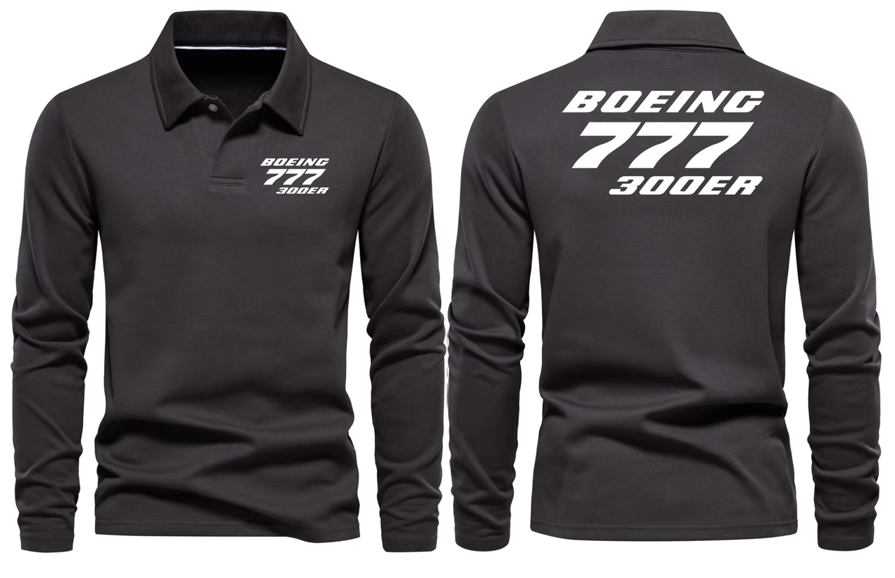 BOEING 777 300ER LONG SLEEVE  POLO
