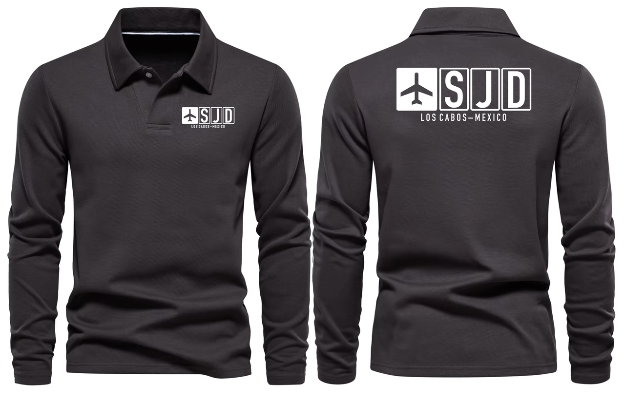 SJD AIRPORT LONG SLEEVE POLO