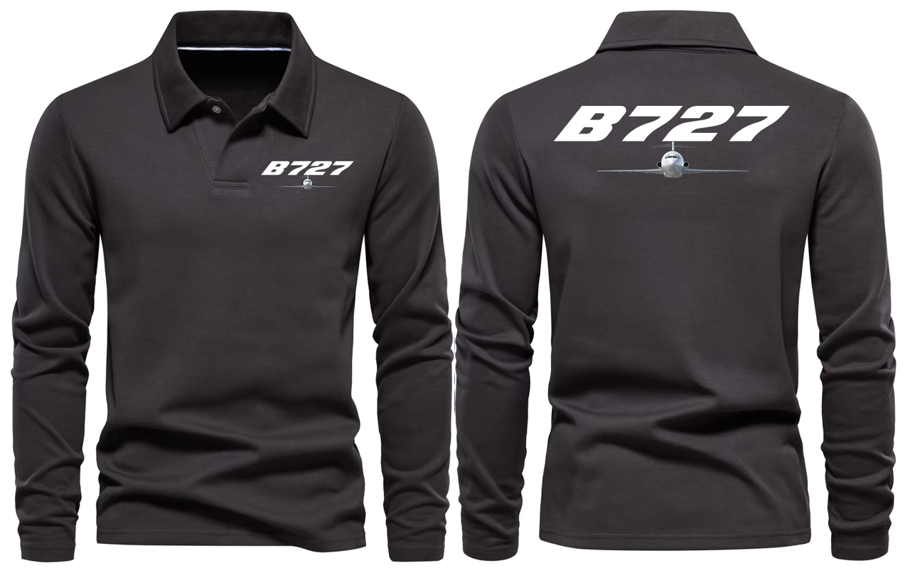 BOEING 727 LONG SLEEVE  POLO