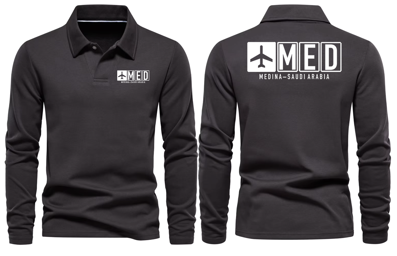 MED AIRPORT LONG SLEEVE POLO 01