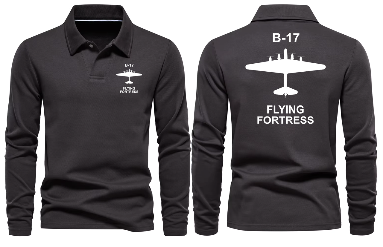BOEING 17 LONG SLEEVE  POLO