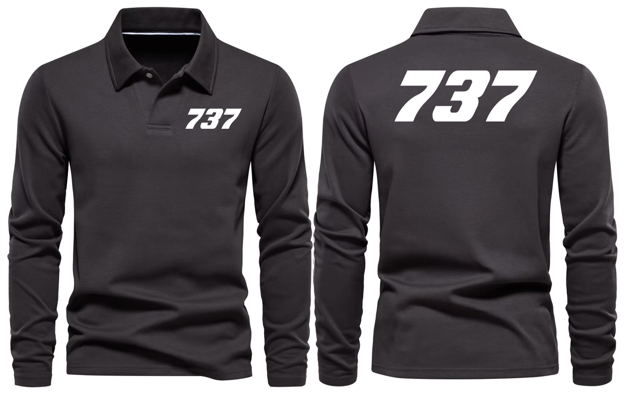 BOEING 737 LONG SLEEVE  POLO