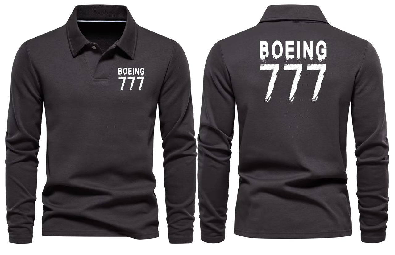 BOEING 777  LONG SLEEVE  POLO