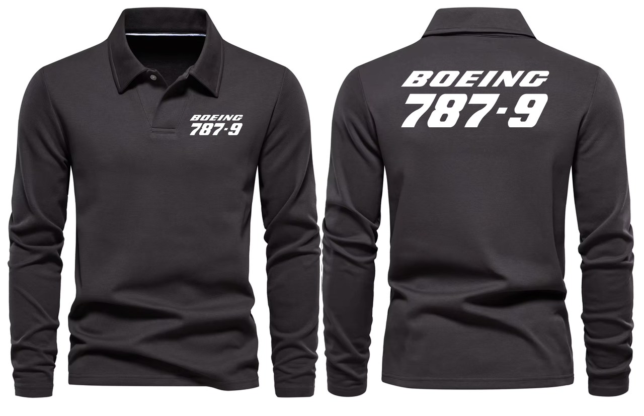BOEING 787-9  LONG SLEEVE  POLO