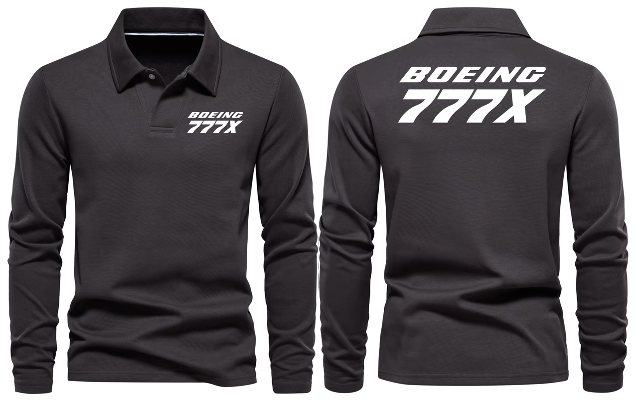 BOEING 777X  LONG SLEEVE  POLO