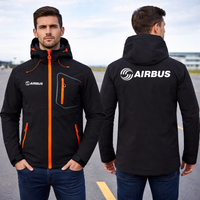 Thumbnail for AIRBUS LOGO WATERPROOF WINDPROOF SOFTSHELL HOODED JACKET