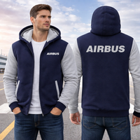 Thumbnail for AIRBUS WINTER THICK ZIP SWEATSHIRTS