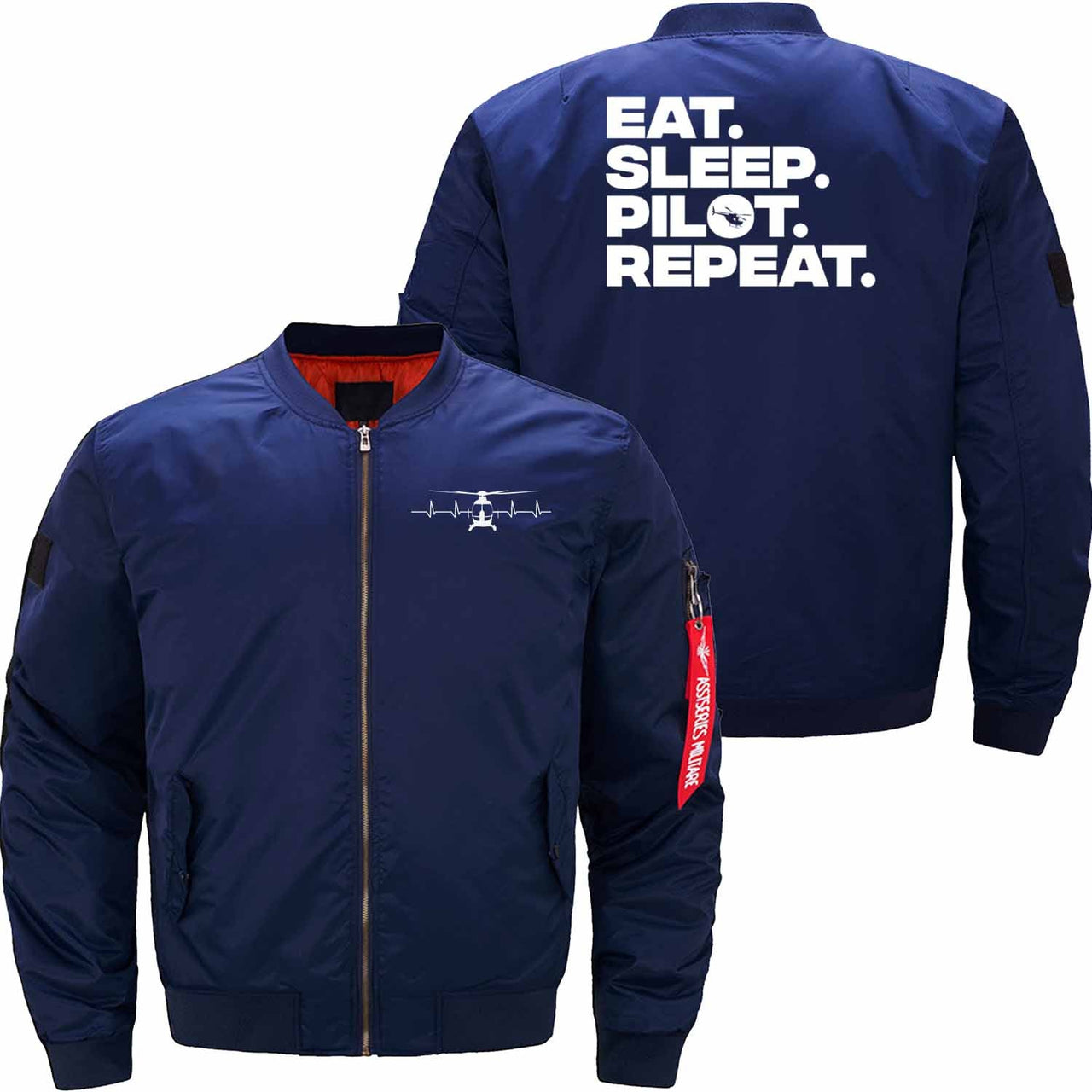 HELICOPTER Ma-1 Bomber Jacket Flight Jacket Aviator Jacket THE AV8R