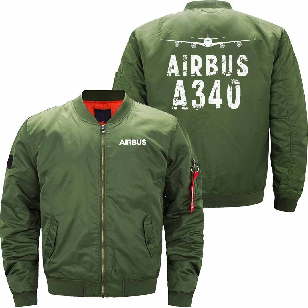 AIRBUS A340 Ma-1 Bomber Jacket Flight Jacket Aviator Jacket THE AV8R
