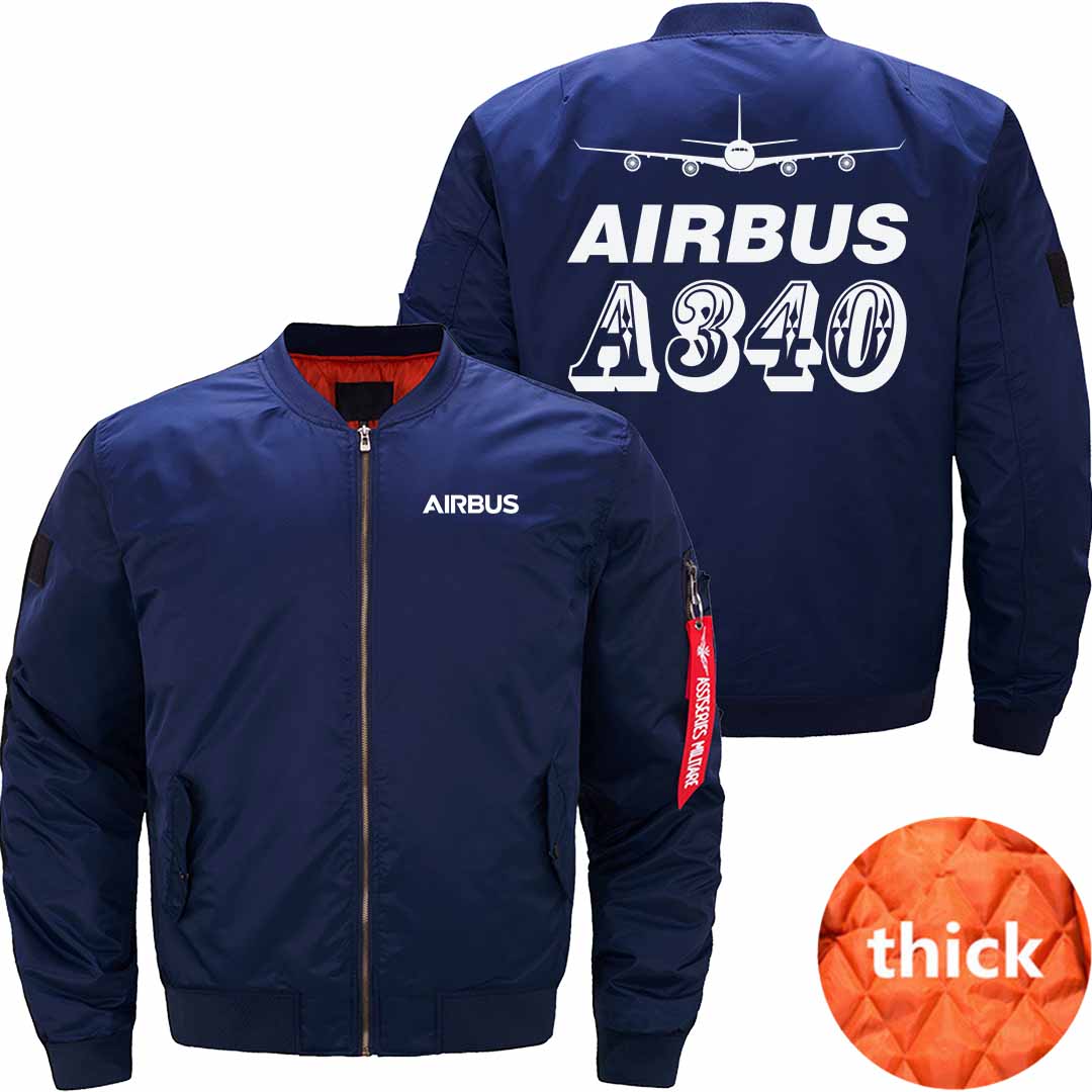 AIRBUS A340 Ma-1 Bomber Jacket Flight Jacket Aviator Jacket THE AV8R