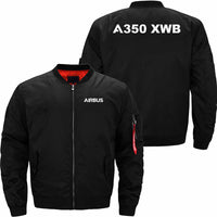 Thumbnail for AIRBUS A350 XWB Ma-1 Bomber Jacket Flight Jacket Aviator Jacket THE AV8R