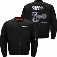 Thumbnail for AIRBUS A350 XWB Ma-1 Bomber Jacket Flight Jacket Aviator Jacket THE AV8R