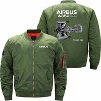 Thumbnail for AIRBUS A350 XWB Ma-1 Bomber Jacket Flight Jacket Aviator Jacket THE AV8R
