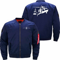 Thumbnail for HELICOPTER Ma-1 Bomber Jacket Flight Jacket Aviator Jacket THE AV8R