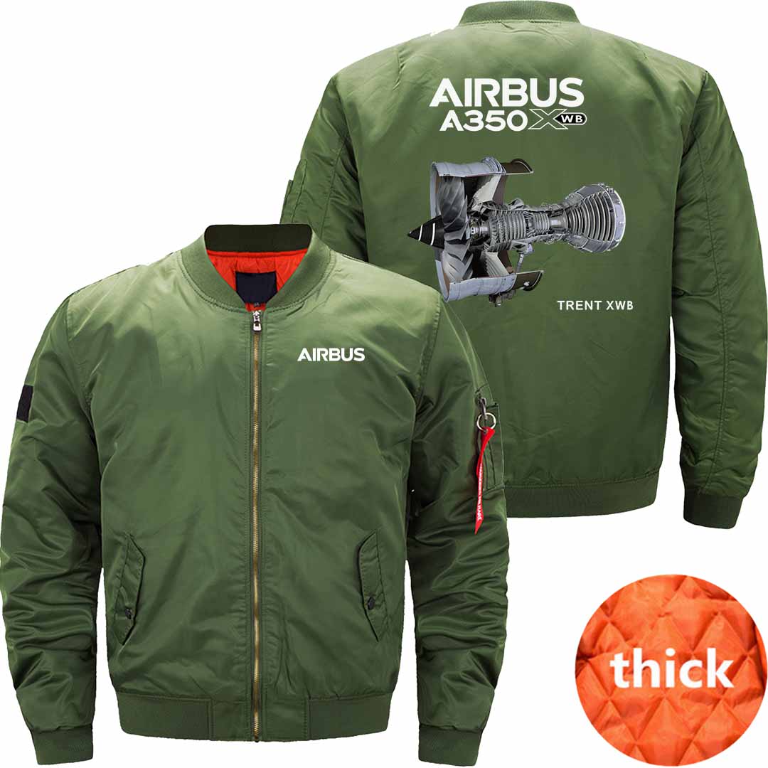 AIRBUS A350 XWB Ma-1 Bomber Jacket Flight Jacket Aviator Jacket THE AV8R