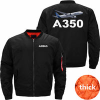 Thumbnail for AIRBUS A350 Ma-1 Bomber Jacket Flight Jacket Aviator Jacket THE AV8R
