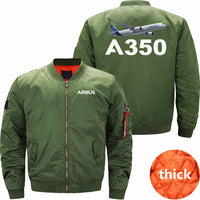 Thumbnail for AIRBUS A350 Ma-1 Bomber Jacket Flight Jacket Aviator Jacket THE AV8R