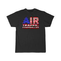 Thumbnail for AIR TRAFFIC CONTROLLER USA FLAG ATC FLIGHT T - SHIRT - PILOTSX