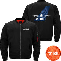 Thumbnail for AIRBUS A380 Ma-1 Bomber Jacket Flight Jacket Aviator Jacket THE AV8R