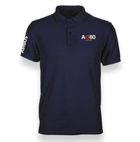 Thumbnail for AIRBUS A380 LOVE AT FIRST FLIGHT DESIGNED POLO SHIRT THE AV8R