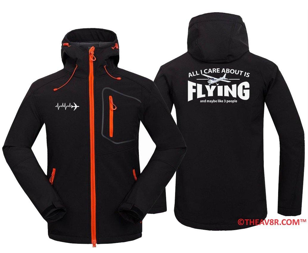 ALL I CARE ABOUT IS FLYING -T SHIRTS THE AV8R