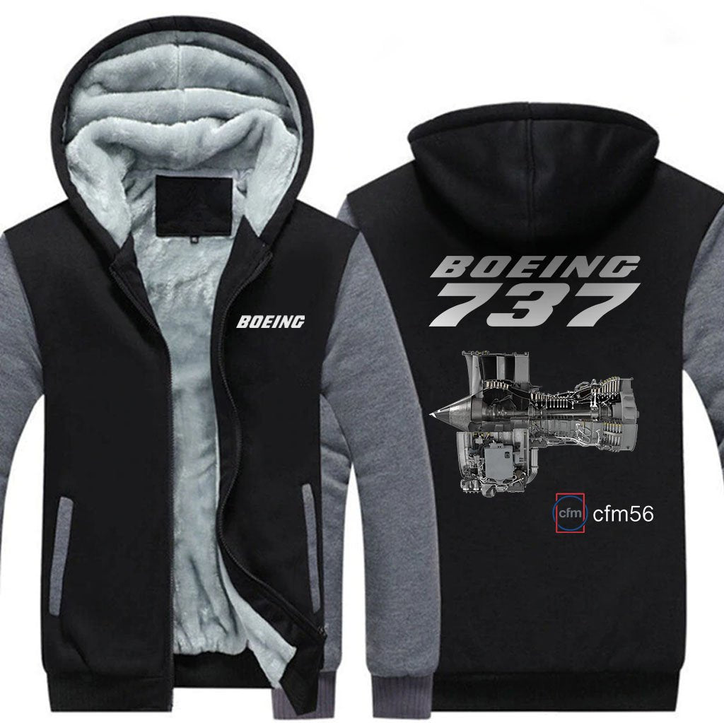 B737 CFM56 DESIGNED ZIPPER SWEATER THE AV8R