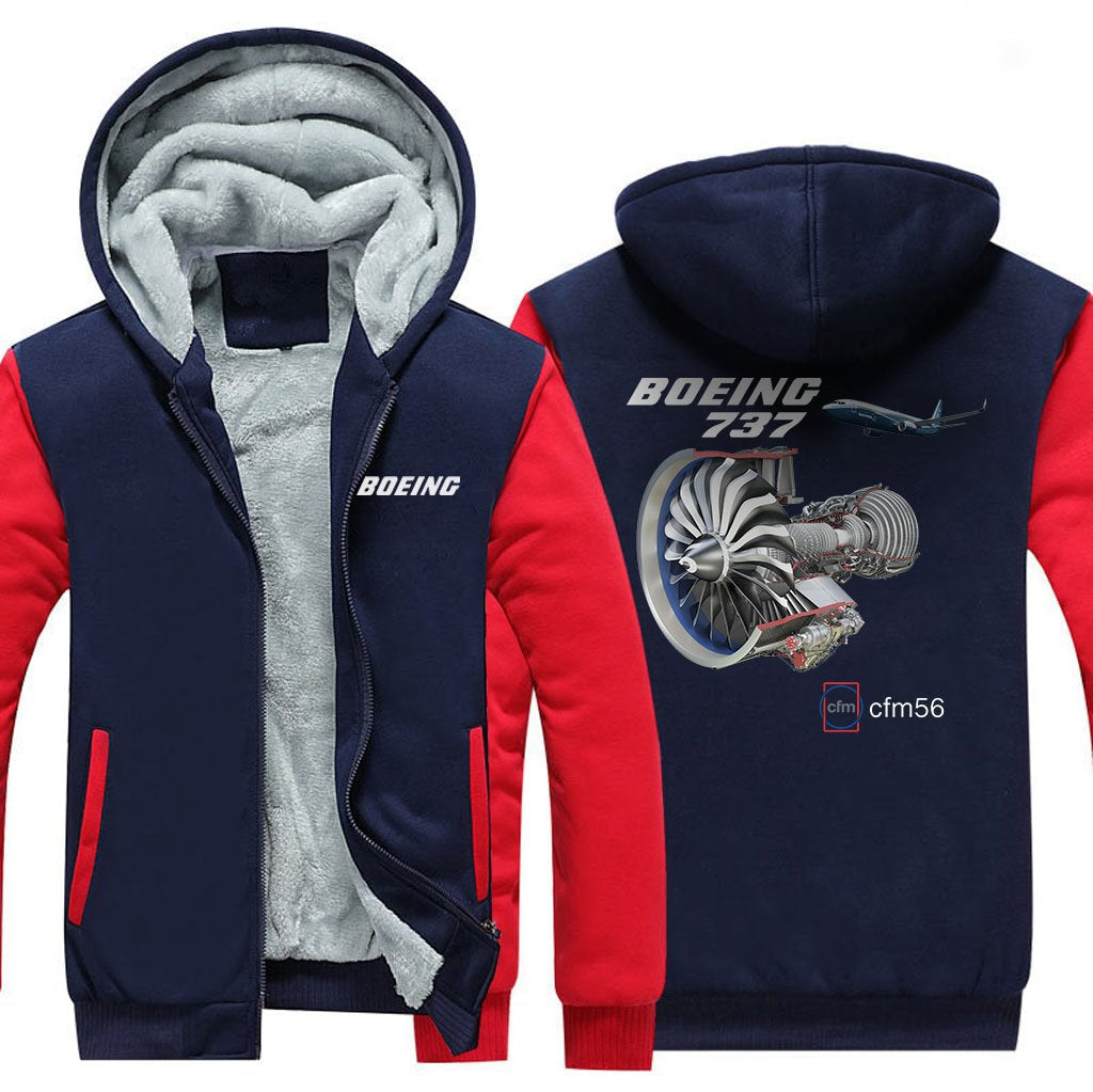 B737 CFM56 DESIGNED ZIPPER SWEATER THE AV8R