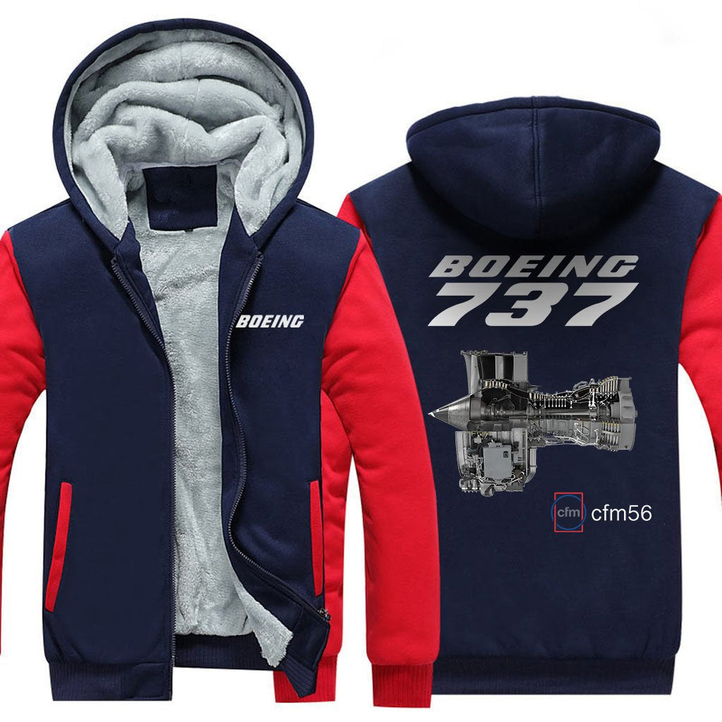 B737 CFM56 DESIGNED ZIPPER SWEATER THE AV8R