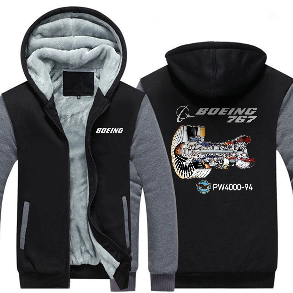 B767 PW4000-94DESIGNED ZIPPER SWEATER THE AV8R