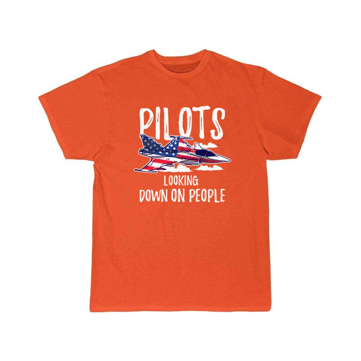 Pilots Looking Down People Fighter Jet Aircraft T Shirt THE AV8R