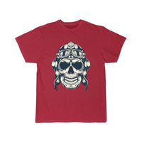Thumbnail for Skull with an aviator hat T-SHIRT THE AV8R