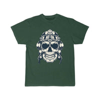 Thumbnail for Skull with an aviator hat T-SHIRT THE AV8R