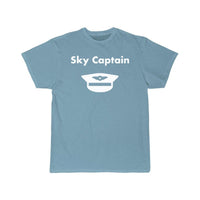 Thumbnail for Sky Captain Airline Pilot Hat Light-Monotone T-SHIRT THE AV8R