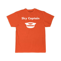 Thumbnail for Sky Captain Airline Pilot Hat Light-Monotone T-SHIRT THE AV8R