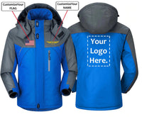 Thumbnail for CUSTOM NAME, FLAG AND LOGO DESIGNED WINDBREAKER JACKET THE AV8R