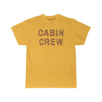 Thumbnail for Cabin Crew Leopard Print Letters T-SHIRT THE AV8R