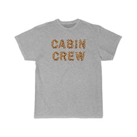 Thumbnail for Cabin Crew Leopard Print Letters T-SHIRT THE AV8R