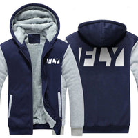 Thumbnail for FLY DESIGNED ZIPPER SWEATER THE AV8R
